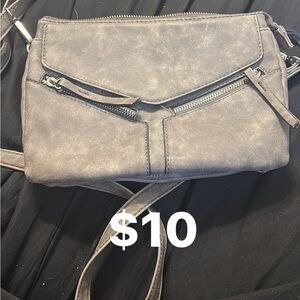 Gray Crossbody Bag